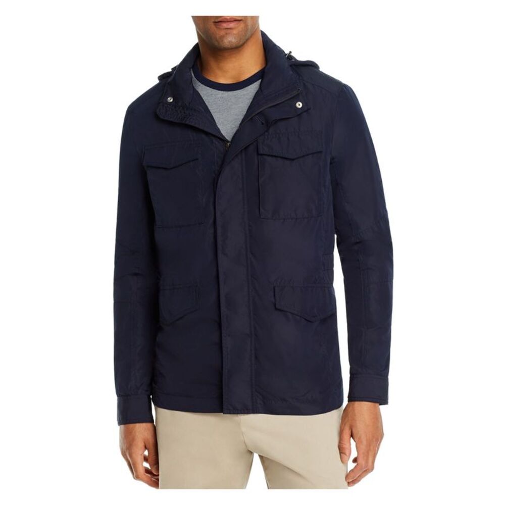 DYLAN GRAY Mens Navy Zip Up Jacket S